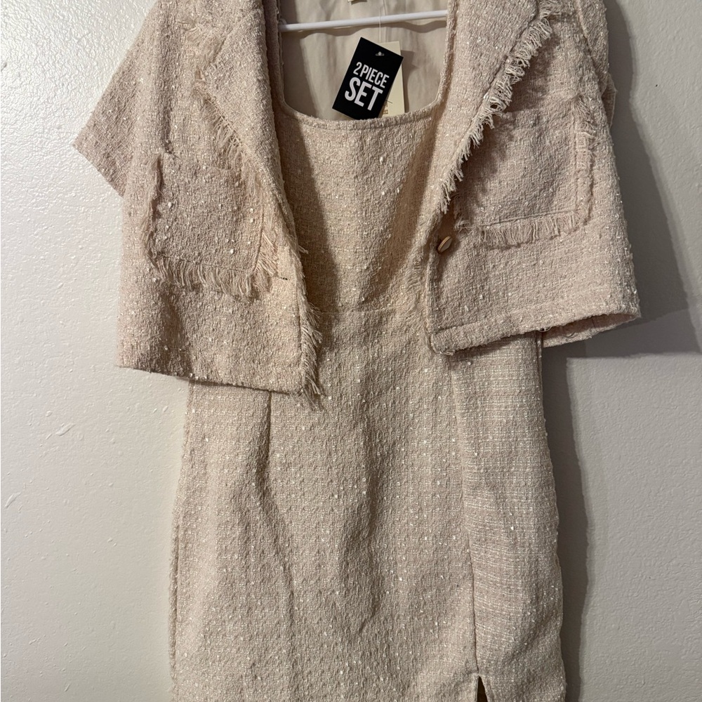 Chic Cream Two-Piece Set